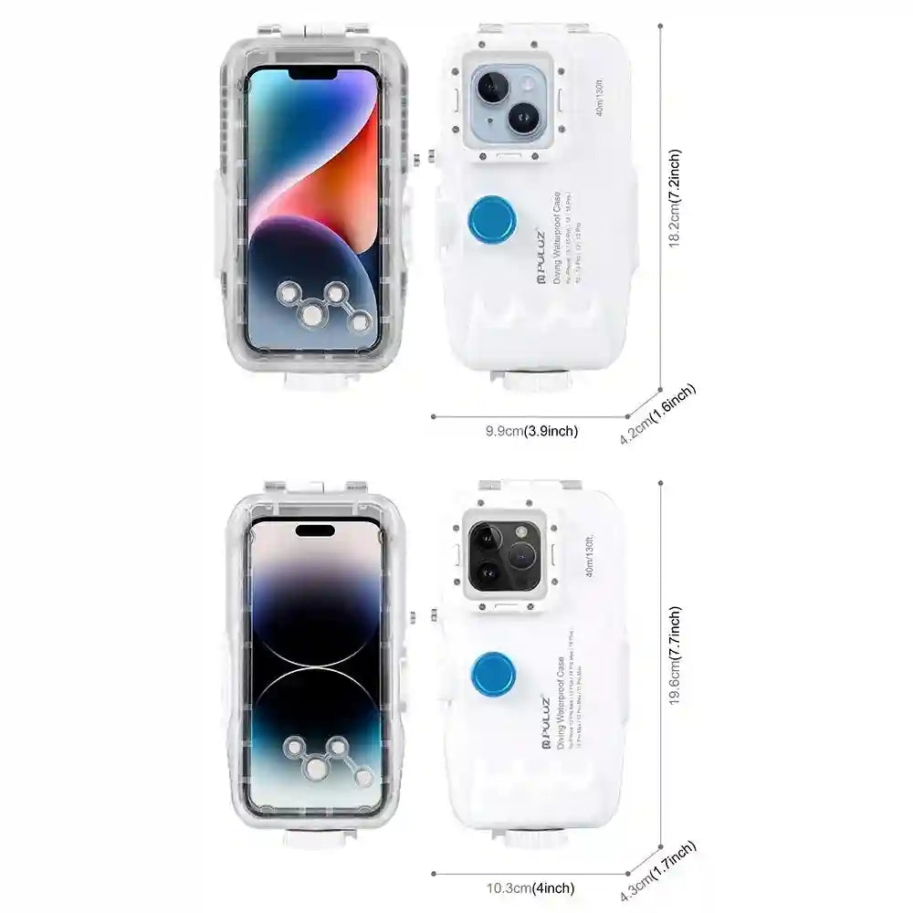 Tidesmit 40m Underwater Diving Phone Case for iPhone Models Tidesmit