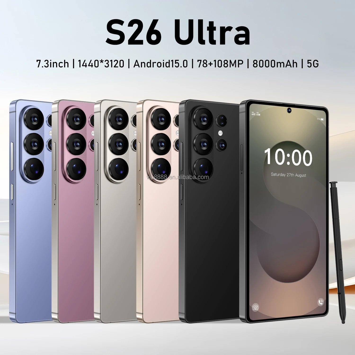 22GB+2TB S26 ultra 5G Smart Phone 2025 New Android 15 7.3 Inch WIFI Global 5G Unlocked Dual SIM S25 ultra Smart Phones