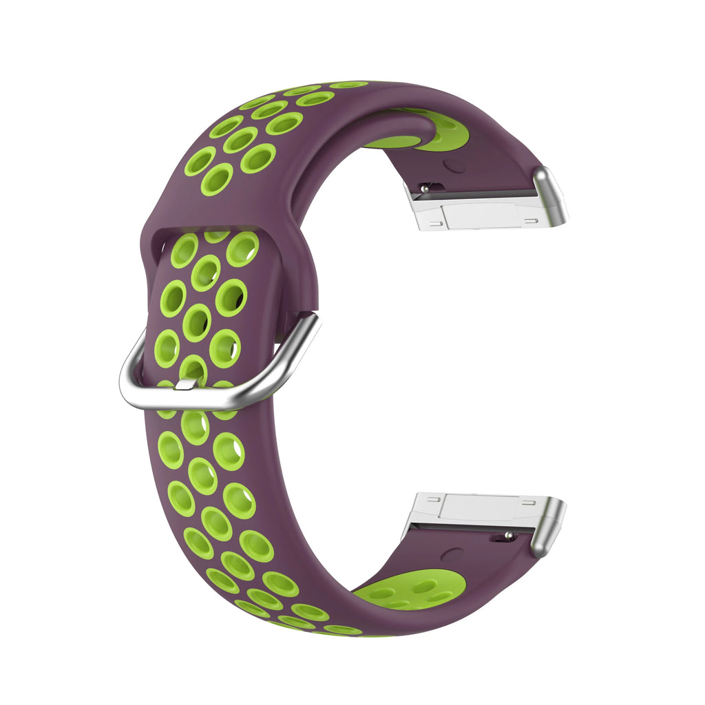 Colorful soft silicone sport wrist strap for Fitbit Versa 3 and Sense smartwatches by Tidesmit