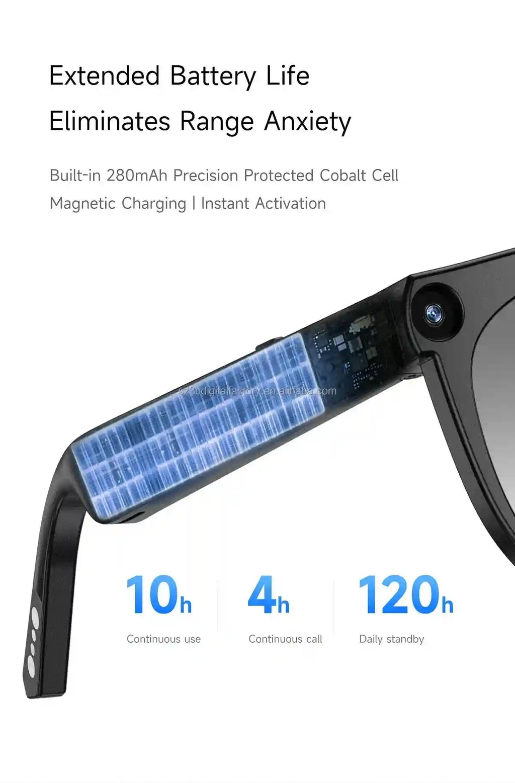 Smart Glasses with AI Translator & Camera – Tidesmit CY01 Tidesmit