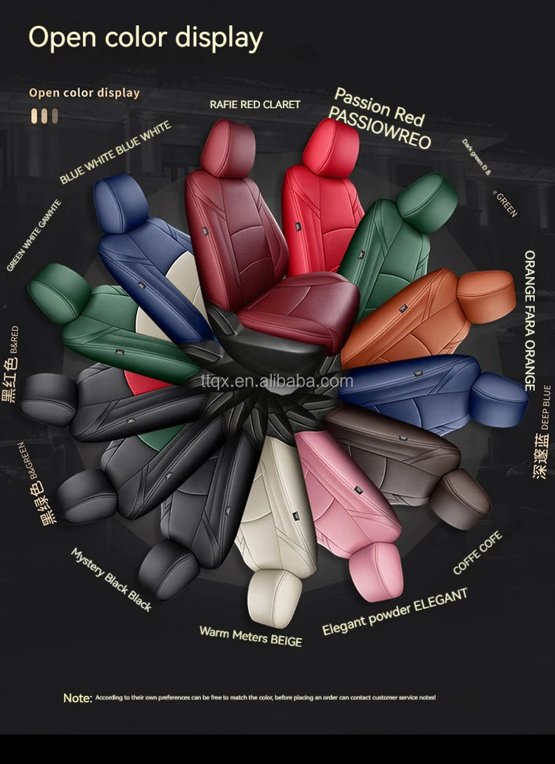 Hot Sale Car Seat Covers for Mazda 3 2014-2024 Full Set Luxury Leather Car Accessories Waterproof Car Seat Protector