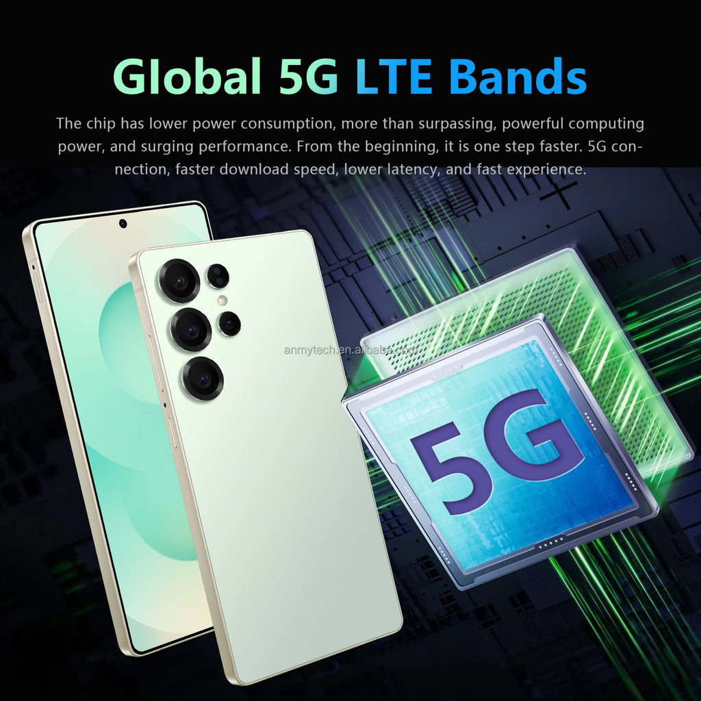 Tidesmit 5G Smartphone with 7.3 Inch OLED Display, 16GB RAM, 1TB Storage Tidesmit