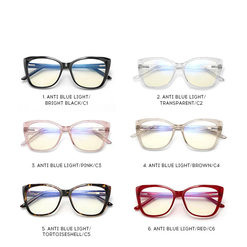Monture Lunettes Chic Floral Cateye Women High Quality Eyewear Luxury Blue Light Filter Plastic 2023 Optical Frames Eyeglasses