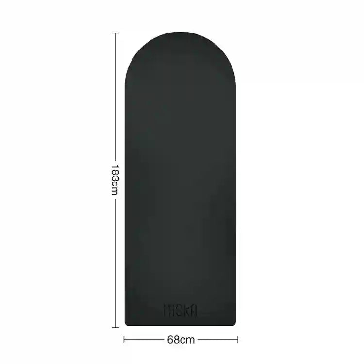 Eco Rubber Yoga Mat - Non-Slip 4.5mm Professional Fitness Pad Black 4.5mm Tidesmit