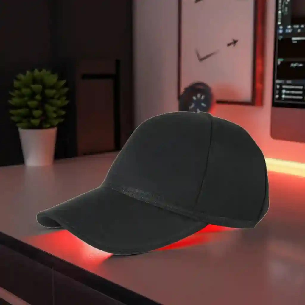 Red Light Therapy Cap 630nm 850nm Infrared Treatment - Black Tidesmit