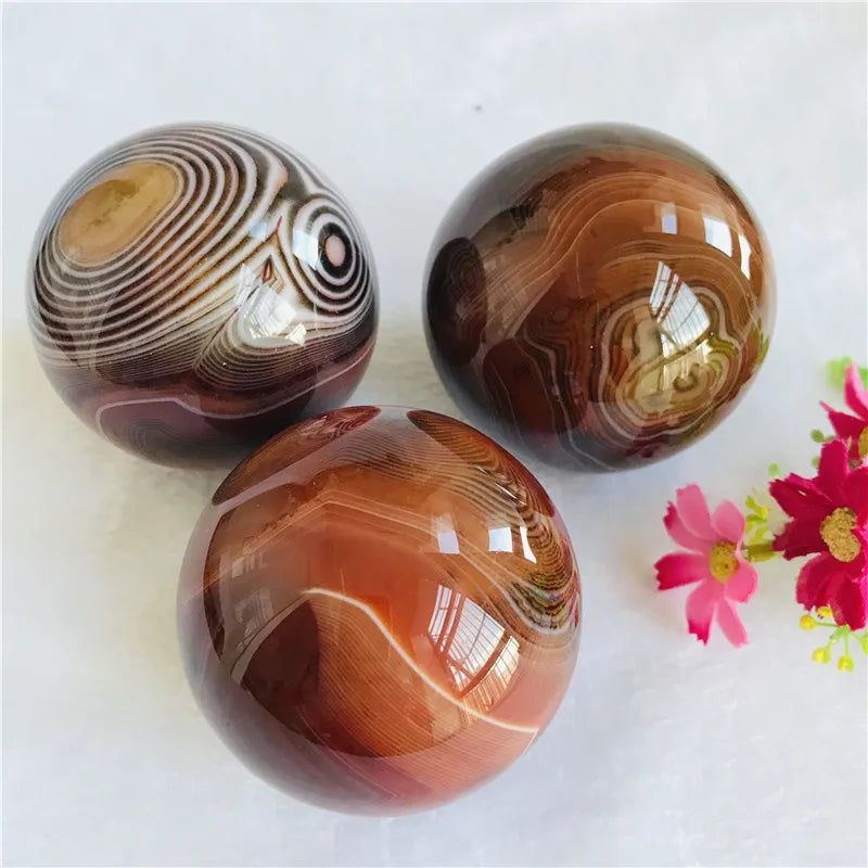 Wholesale Rare Natural Red Carnelian Agate Ball Sardonyx Quartz Crystal Sphere Healing Natural Stone