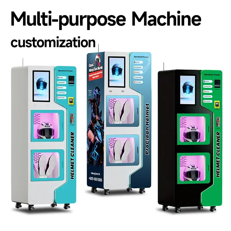 Automatic Commercial UVC+Onze Shoe Washing Machine with Dryer SDK Enabled Cloud-Based Management & Wi-Fi