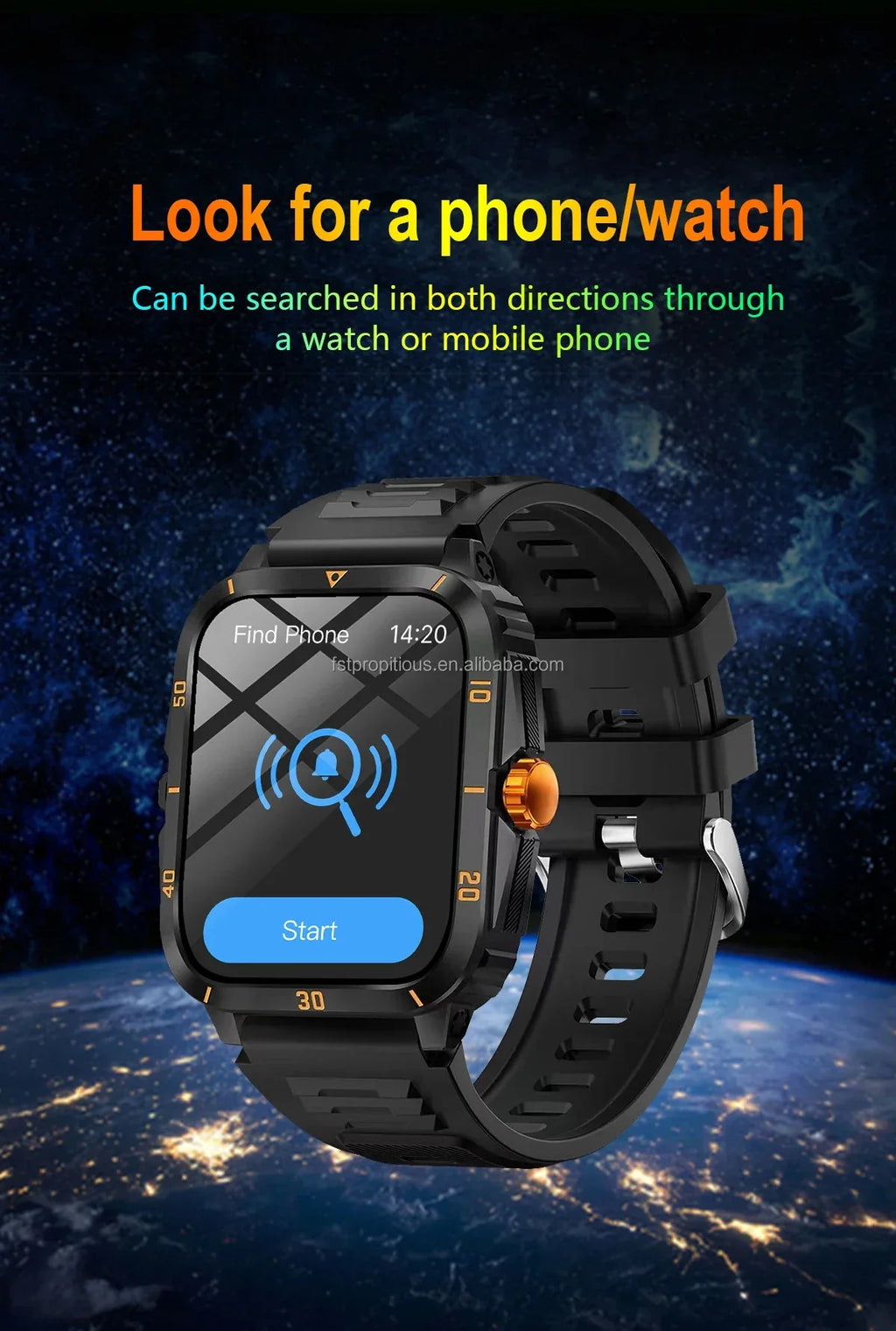 Smartwatch H23 with Bluetooth Calling, GPS, and Fitness Tracker - Black My Store