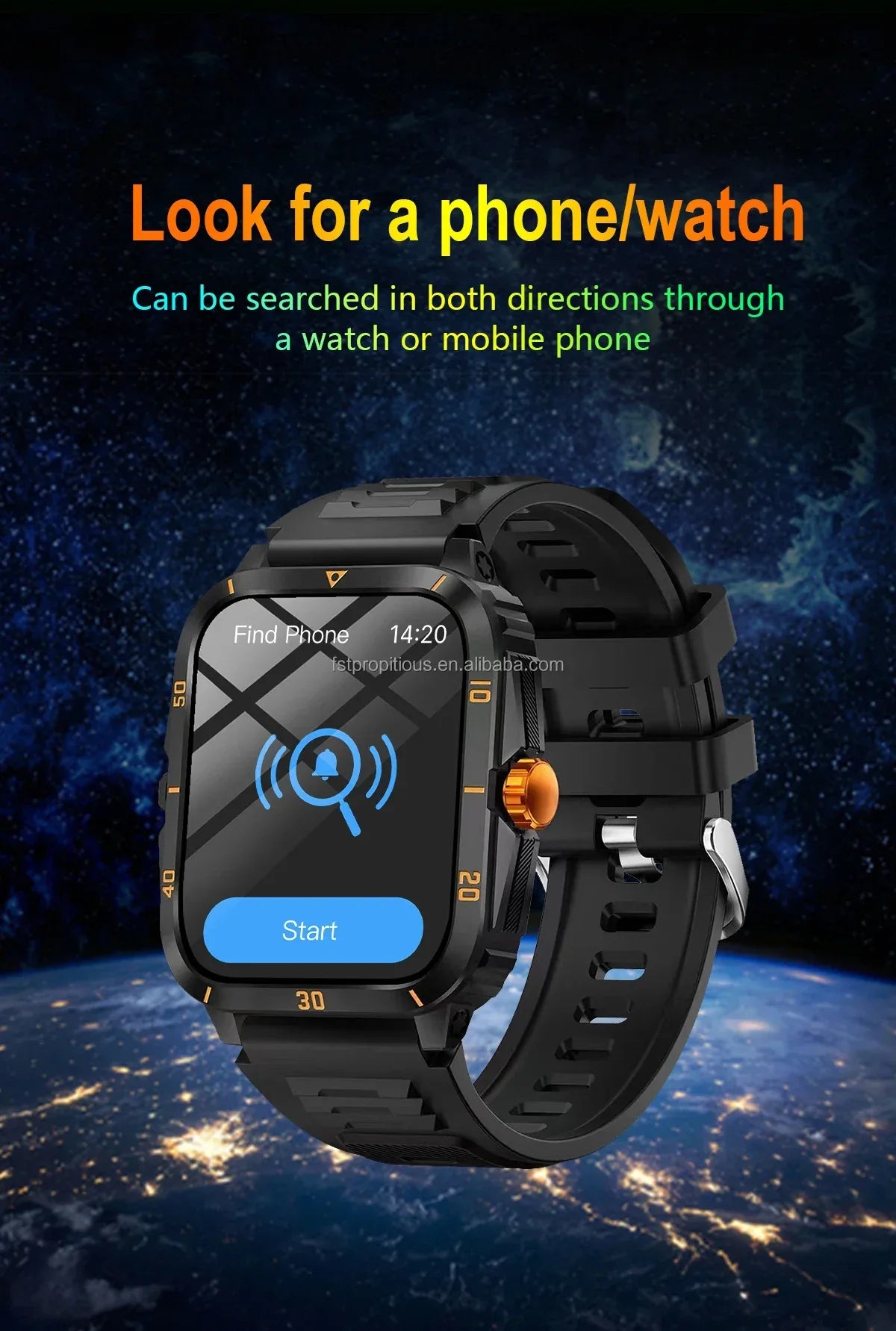 Smartwatch H23 with Bluetooth Calling, GPS, and Fitness Tracker - Black My Store