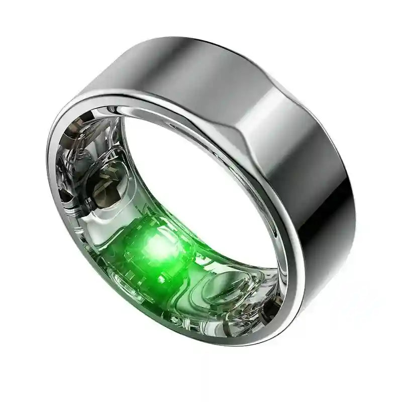 Smart Health Ring with Blood Pressure & ECG Monitor - Silver Silver 2301A Tidesmit