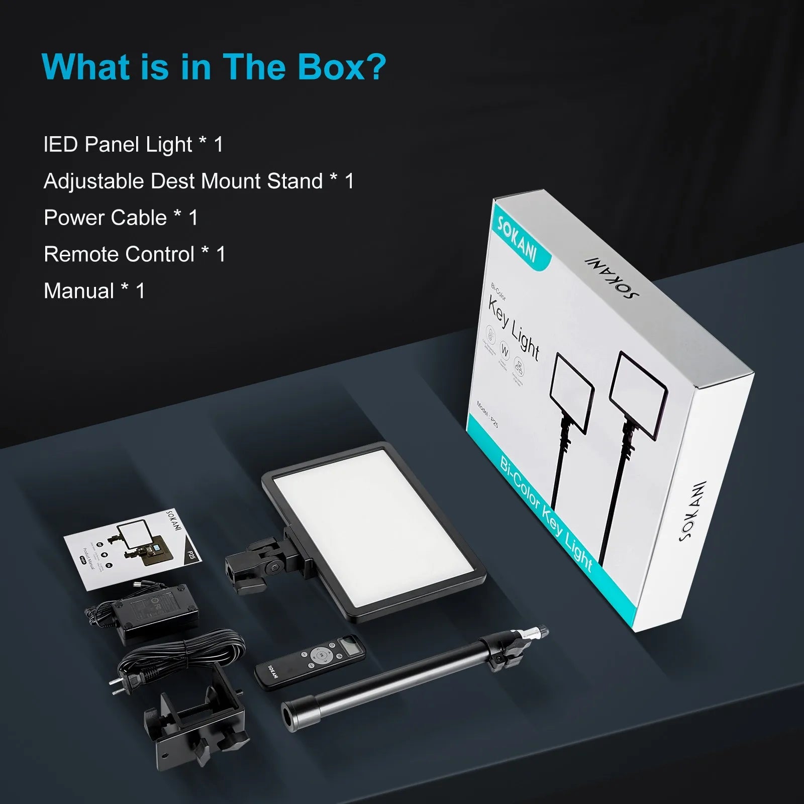 LED Video Light Panel | Adjustable Studio Fill Lamp for Creators Tidesmit