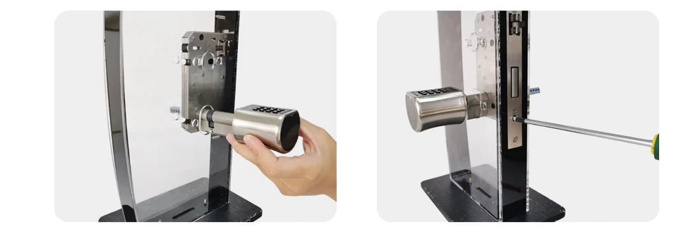 IP66 Waterproof 2026 New Generation TUYA APP Fingerprint Password Digital RFID Card Cylinder Smart Door Lock 60-90 90-120