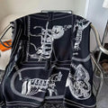 Luxurious 140*140cm Square Equestrian Digital Printed Cashmere Silk Scarf Fashion Gift for Elegant Individuals MOQ 1PC