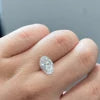 Small lab diamond on ring finger