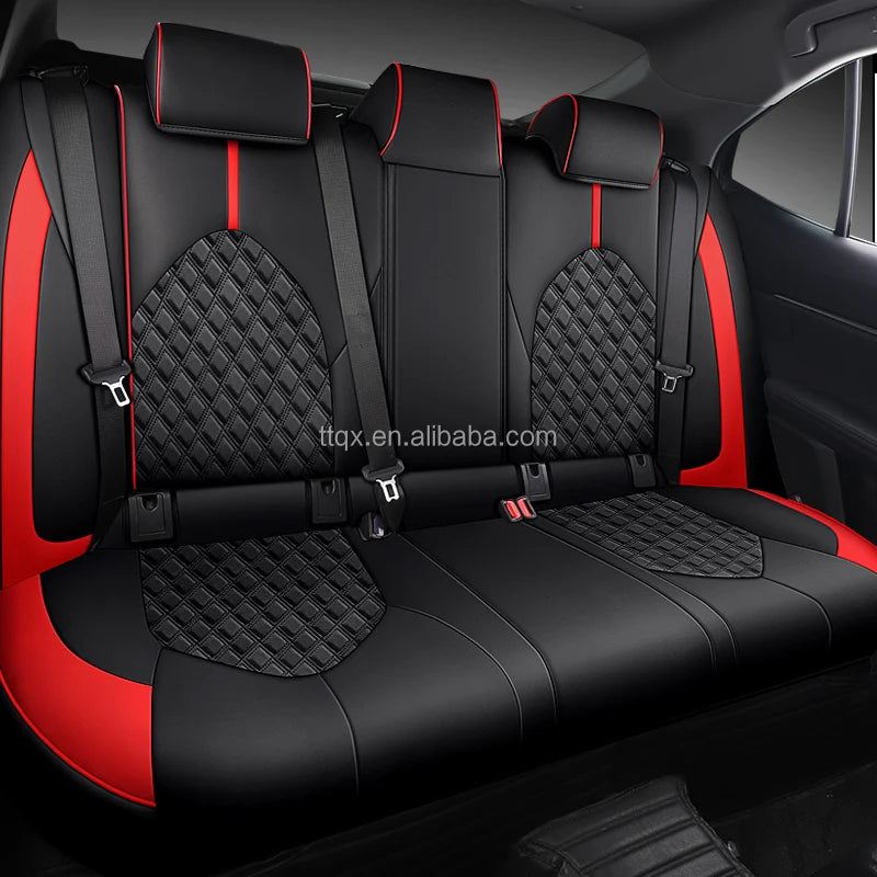 Customized Car Seat Covers Leather Car Accessories Waterproof Car Seat Protector 2018-2024 Full Set Luxury for Toyota Camry