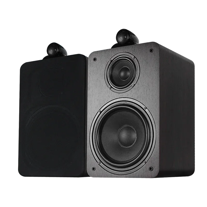 3-Way Passive Bookshelf Speakers - Black Wood 1-Inch Tweeter Cabinet Black Wood 1" My Store