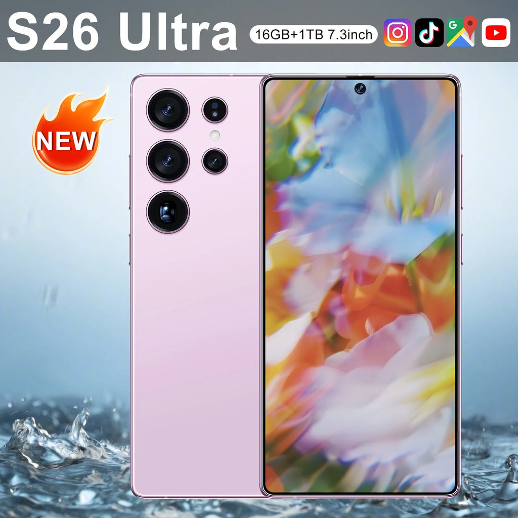 Brand new unlocked S26 Ultra 5G smartphone with 16GB RAM 1TB storage and 7.3 inch HD gaming display gallery view 5