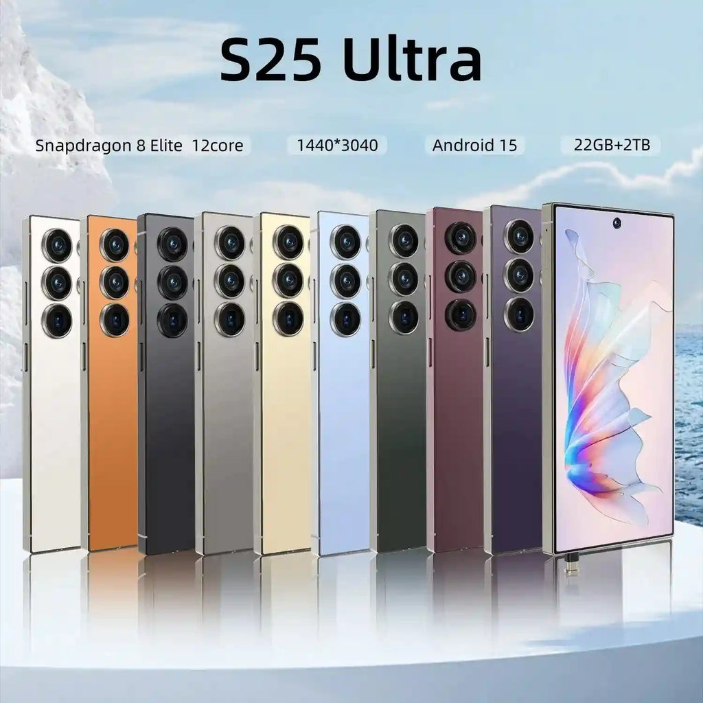 New S25 Ultra 22GB+2TB Best Selling S25 ultra 5G Smartphone 2025 New Android 15 6.9 Inch Gaming 5G WIFI S25 ultra Smart Phones Tidesmit