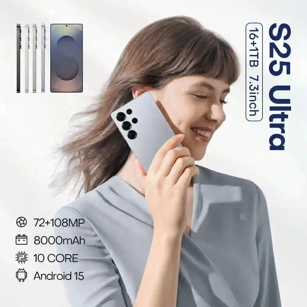S25 Ultra 5G Smartphone: 16GB RAM 1TB Storage - Unlocked Mobile Tidesmit