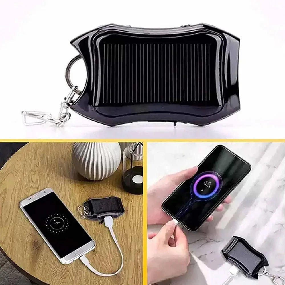 Solar Keychain Charger 1200mAh - Portable Power Bank by Tidesmit Tidesmit