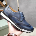 Men's Luxury Business Office Wedding Loafers Genuine Leather Breathable Dress Shoes Comfortable Height Increasing