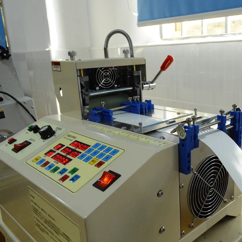Small Computer Hot Cutting Nylon Polyester Webbing Strap Belt Automatic Elastic Cutting Machine