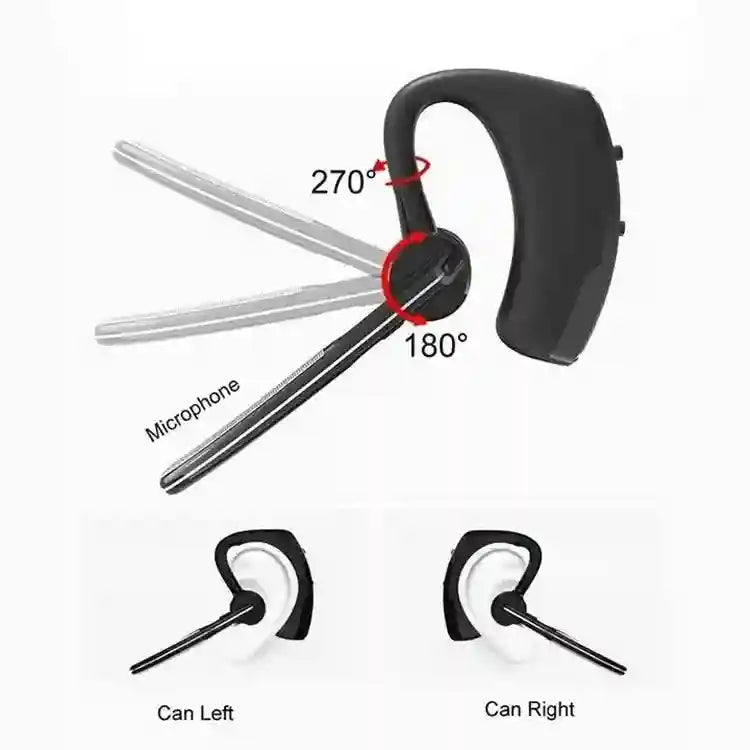 Tidesmit V8 Wireless Earbuds With Active Noise Cancelling - Black Tidesmit