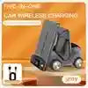 3-in-1 Wireless Charging Station - Qi Certified Multi-Device Fast Charger Universal Dark Gray Tidesmit