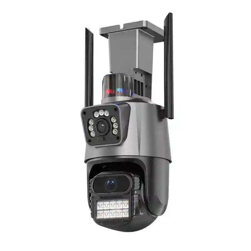 4K Dual Lens WiFi Security Camera | 6MP Smart Home Outdoor PTZ Tidesmit