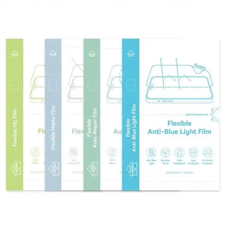 Hydrogel Screen Protector Film 120x180mm 50-Pack for All Smartphones Tidesmit