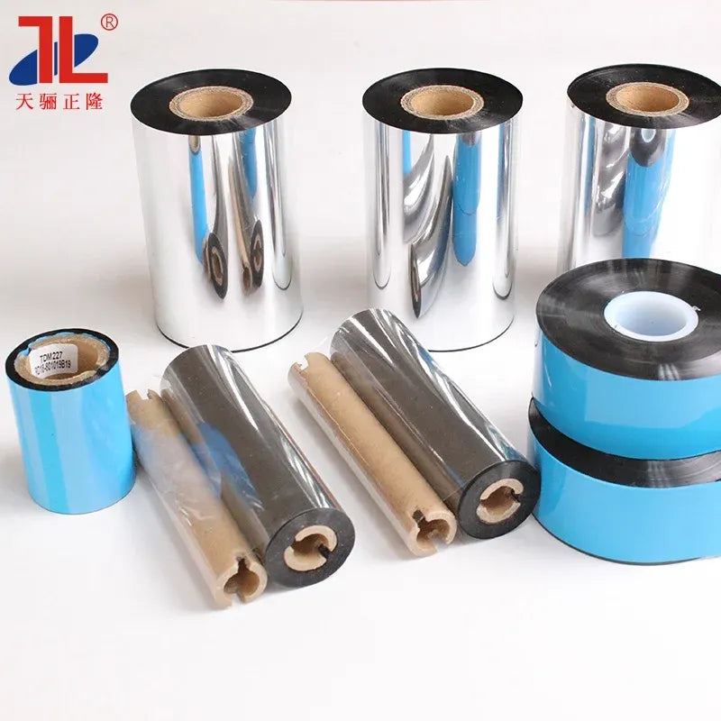 50mm x 300m 1inch Core Black Pure Wax Thermal Transfer Barcode Ribbon TTR for Zebra TSC Honeywell Sato Godex Citizen Datamax OEM