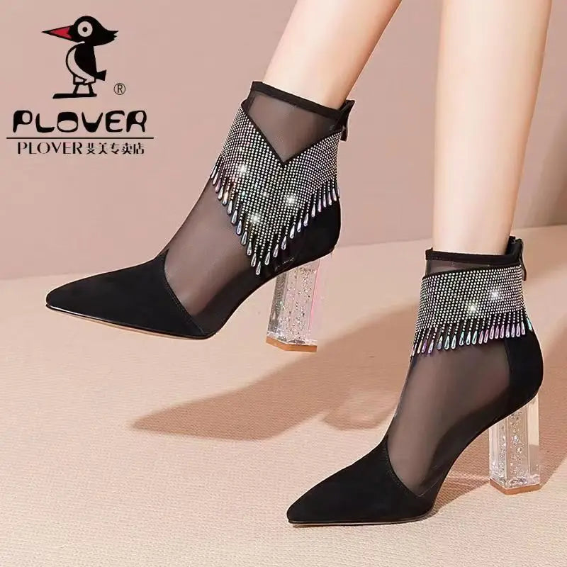 Very Popular Lace Heels for Women's Wedding Reception
