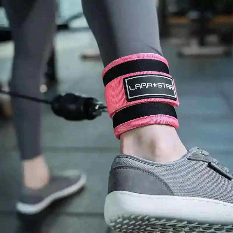 Gym Ankle Straps for Cable Machines - Padded Neoprene by Tidesmit Tidesmit