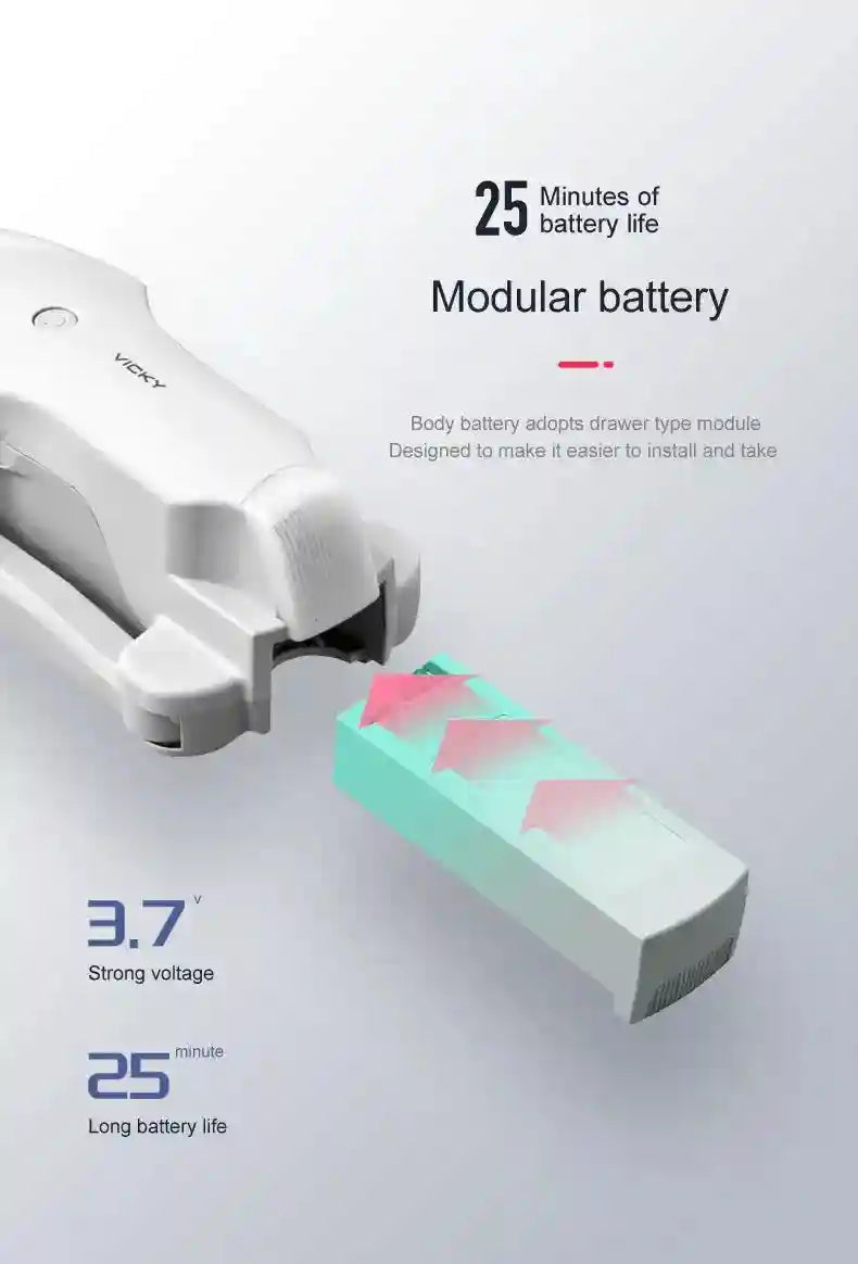 4K FPV Foldable GPS Drone with Dual Camera - Silver Edition Tidesmit