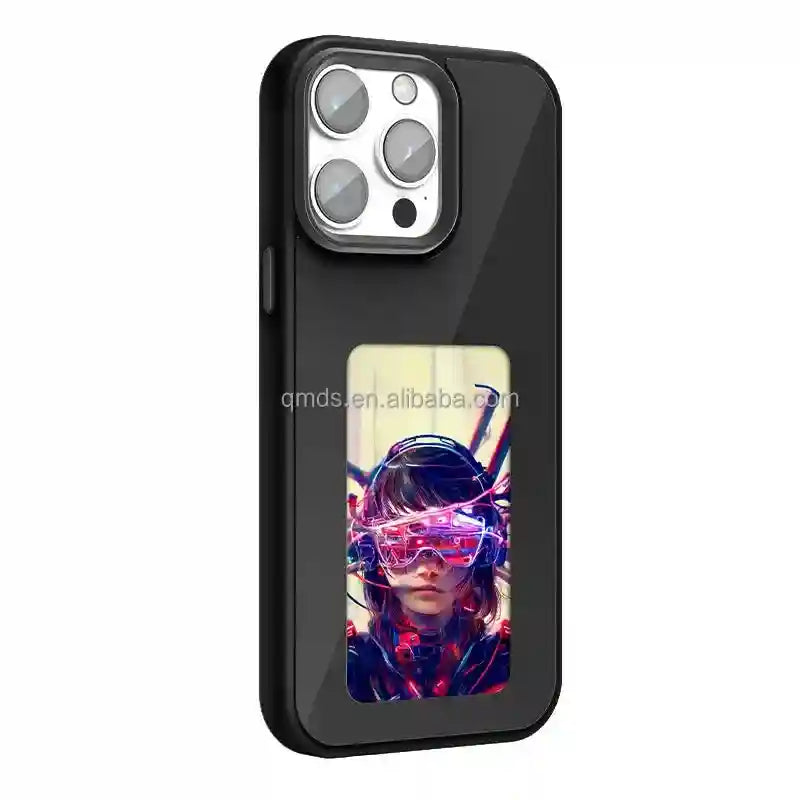 NFC Smart E-Ink Phone Case for iPhone 15 Pro Max - Shock-Absorbing Cover Tidesmit