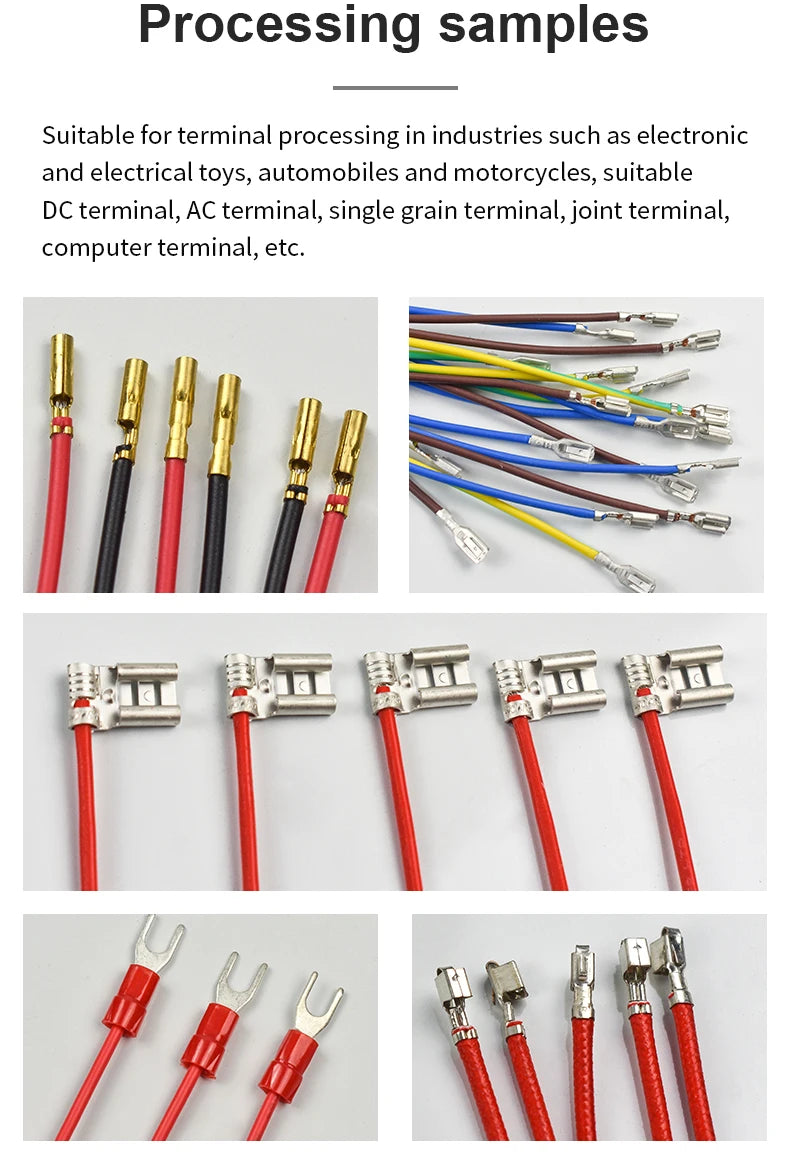 Terminal Crimping Machine With OTP Mold Blades Set Automatic Cable Wire Terminal Crimper Wire Processing Equipment 1.5T/2T/3T
