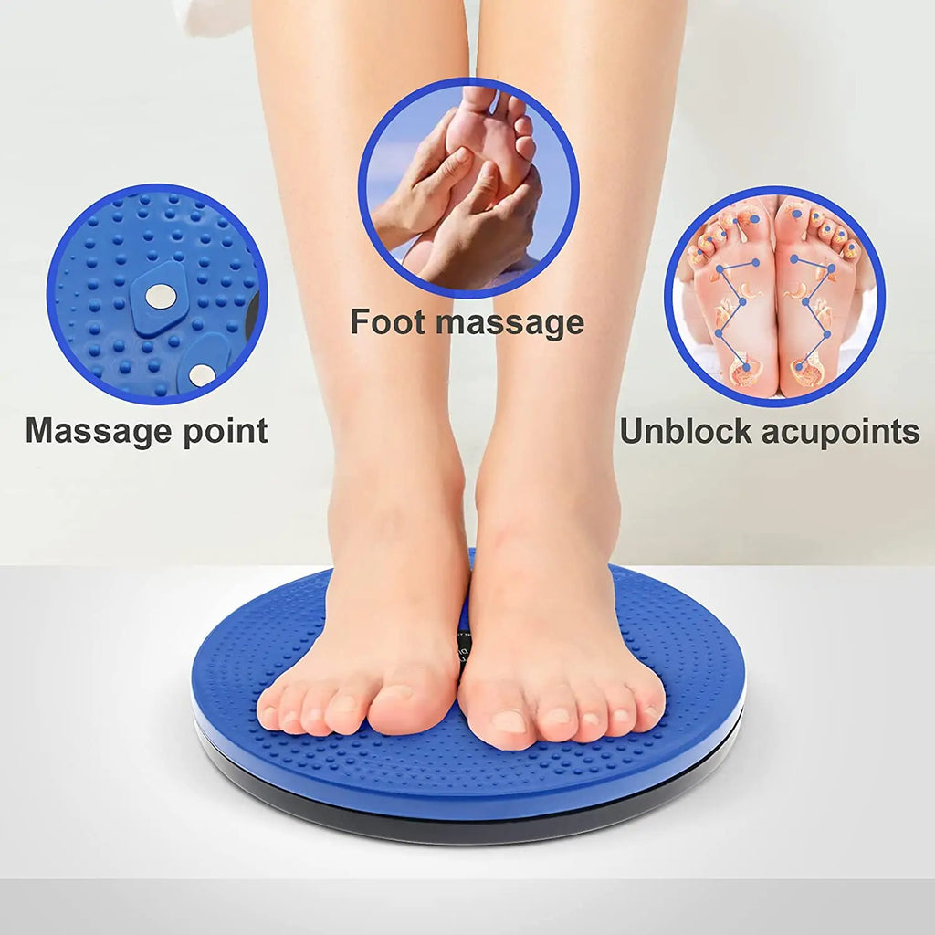 Waist Twisting Disc for Cardio Exercise and Foot Massage - Tidesmit Body Shaping Massage Equipment Tidesmit