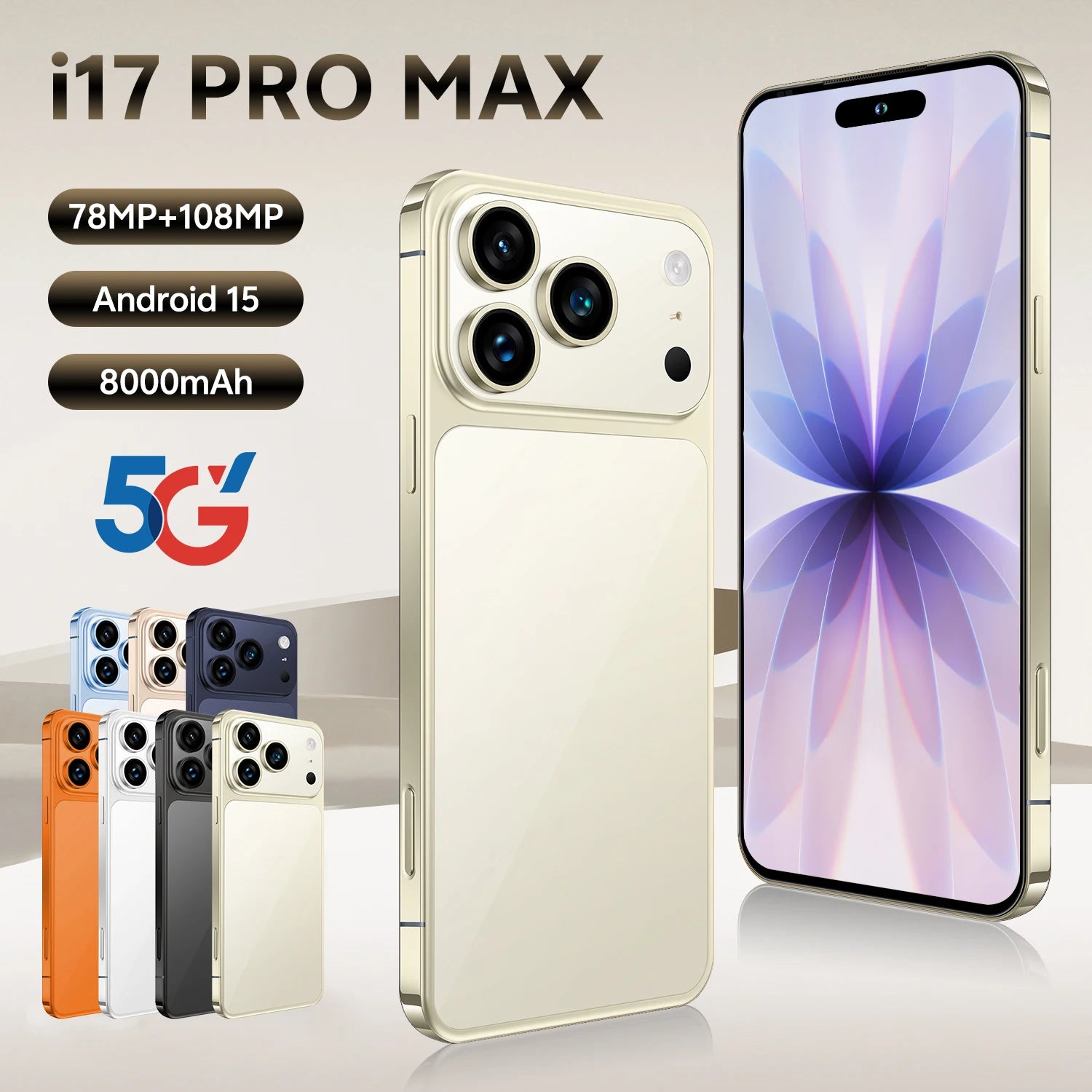 4G Smartphone 7.3 Inch AMOLED 1TB Storage - Tidesmit Essential Series Gray 16g 1TB Tidesmit