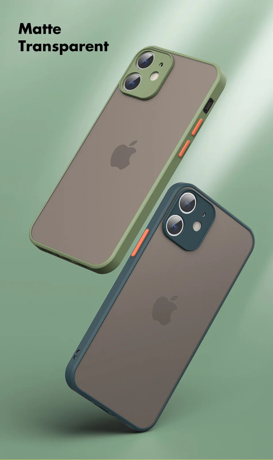 Matte Clear iPhone Case - Shock-Absorbing Slim Fit Cover for iPhone Tidesmit