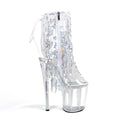 Pure Handcrafted Tassel Stiletto Heels with Ultra-slim Toe Sexy Fish-mouth Design Ole Dancing Stripper Outfit Not Tiring on Feet