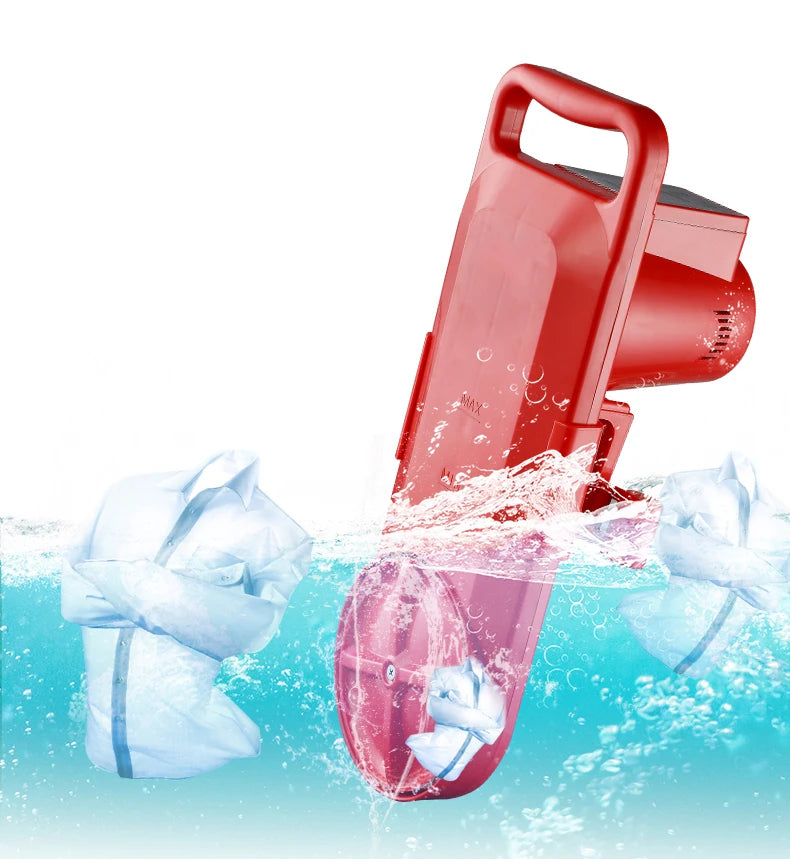 Tidesmit portable electric mini washing machine with all-round rotation and digital timing for travel or home laundry