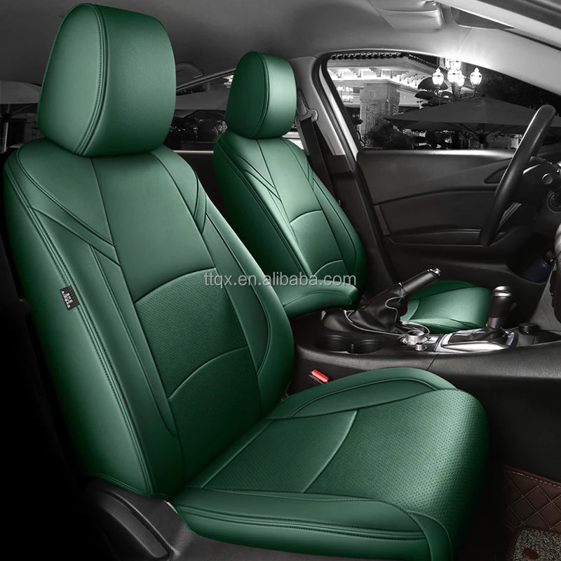 Hot Sale Car Seat Covers for Mazda 3 2014-2024 Full Set Luxury Leather Car Accessories Waterproof Car Seat Protector