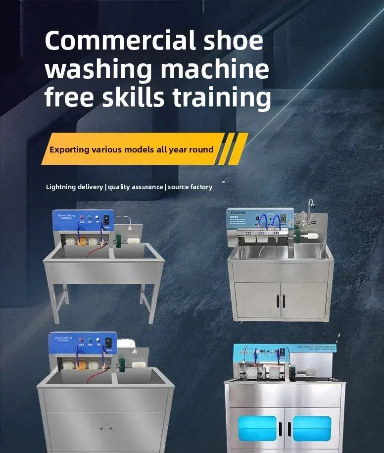 Professional Commercial Shoe Cleaning Machine Automatic Sneakers Washing Dryer Sterilizer for Shoe Store and Laundry