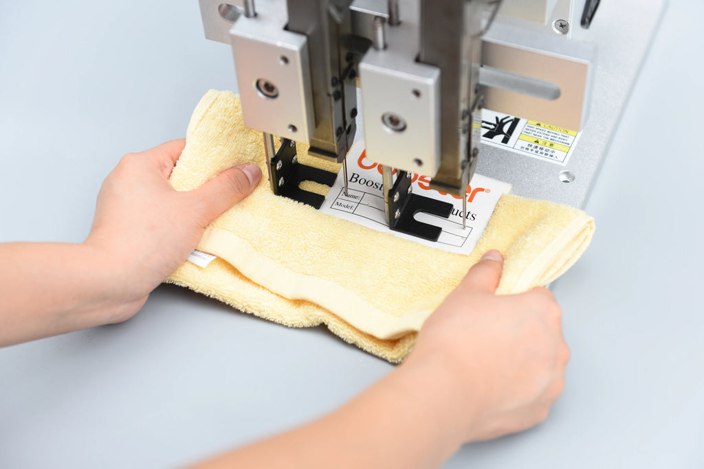 Electric Semi-Automatic Pneumatic  Fabrica De Ropa PLC Socks Tagging Sewing Machine I Pin Tagging Packing Machine Double Head