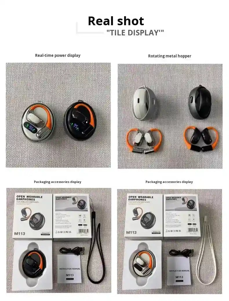 M113 Noise Cancelling Wireless Earbuds Rotating Chamber by Tidesmit Tidesmit