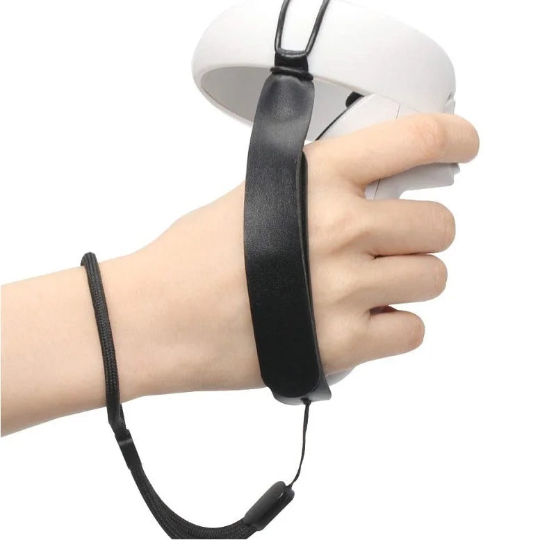 Oculus Quest 2 Knuckle Straps, Adjustable Black Grip for VR Headsets Tidesmit