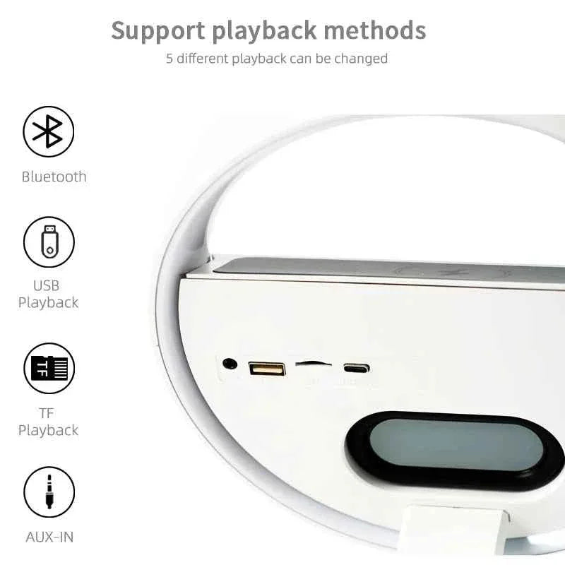 Portable Bluetooth Speaker with 15W Fast Charger and Alarm Clock My Store