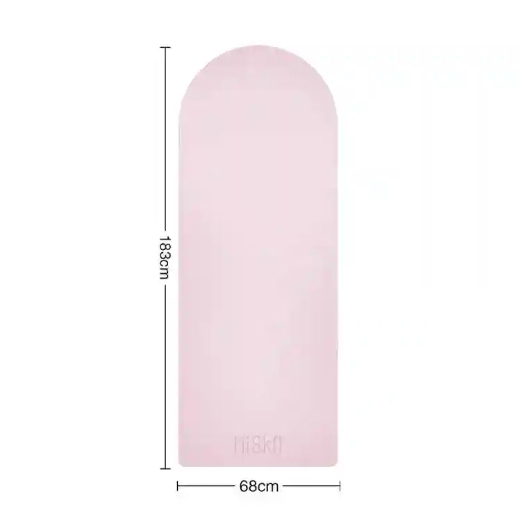 Eco Rubber Yoga Mat - Non-Slip 4.5mm Professional Fitness Pad Light Pink 4.5mm Tidesmit