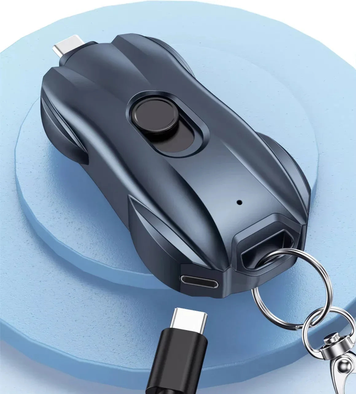 Portable Keychain Power Bank | 1500mAh Fast Charging for iPhone & USB-C Tidesmit