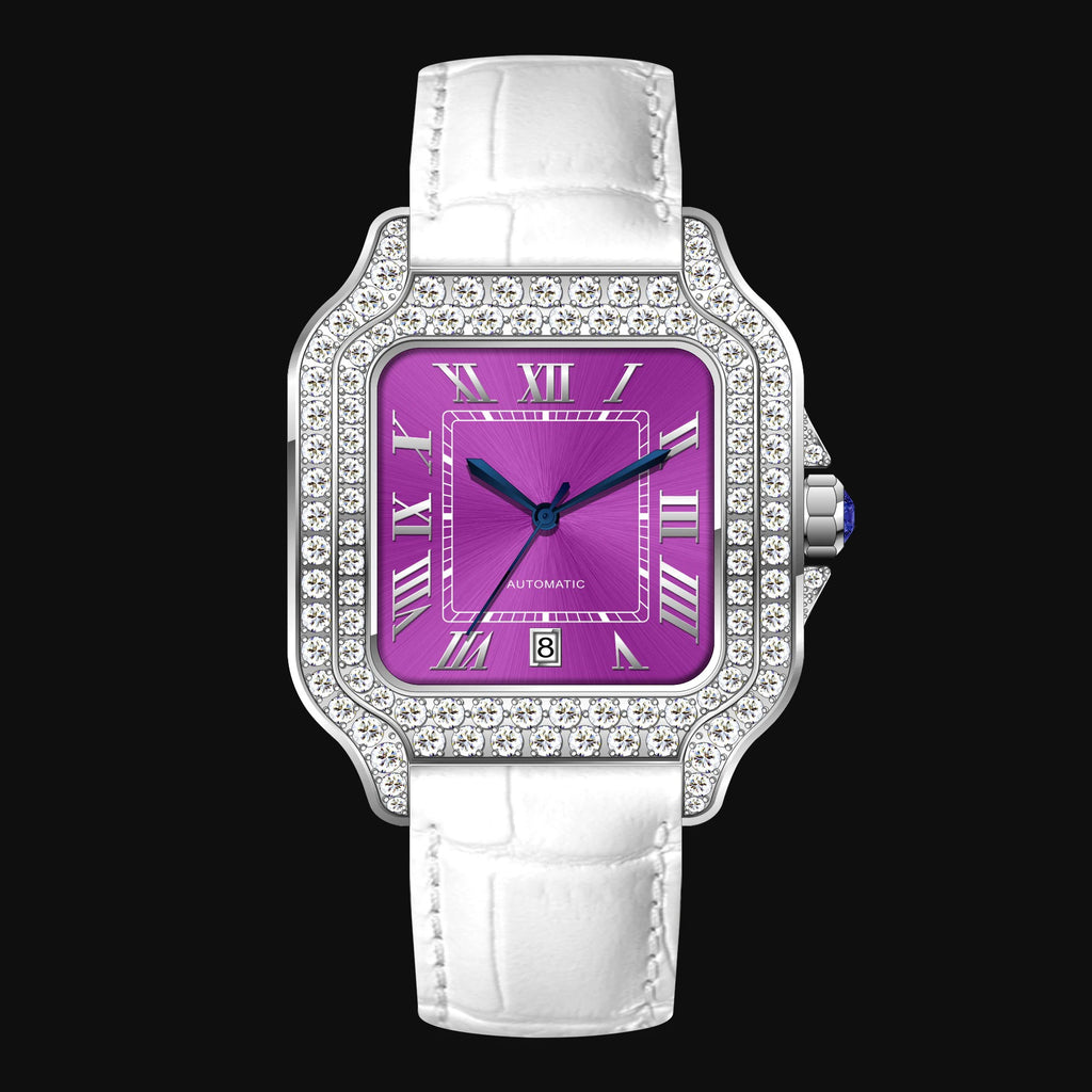 Wholesale Sport Diamond Stainless Steel Luxury Iced Out Watch Men Women Moissanite Automatic Mechanical 20mm Band Watch